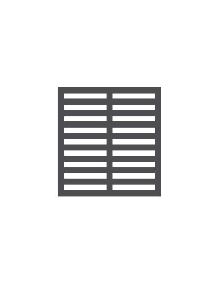 Grille plastifiée, GN 2/1