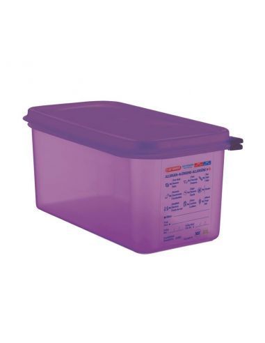 Bac hermétique violet antiallergénique GN1/3 Araven 6L