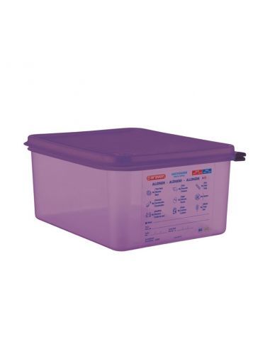 Bac hermétique violet antiallergénique GN1/2 Araven 10L