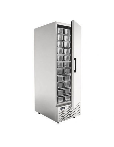 Congélateur de crème glacée inox (extérieur uniquement) pour 66 bacs, -15°/-25°C