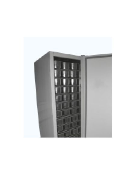 Congélateur de crème glacée inox (extérieur uniquement) pour 66 bacs, -15°/-25°C