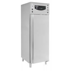Congélateur 650 litres en inox avec porte en verre, GN 2/1, -18°/-25°C