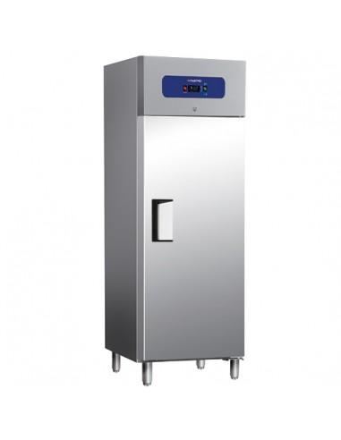 Réfrigérateur 400 litres en inox, 460x485 mm, -2°/+8°C