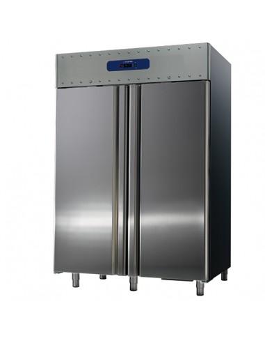 Réfrigérateur 1400 litres en inox, GN 2/1, -2°/-8°C, 85 mm isolation