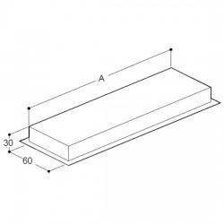 Collecteur pour double aspiration 2900 mm pour hotte 4000 mm