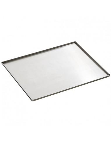 Plaque en aluminium non couché, GN 1/1 - 4 côtés 90°